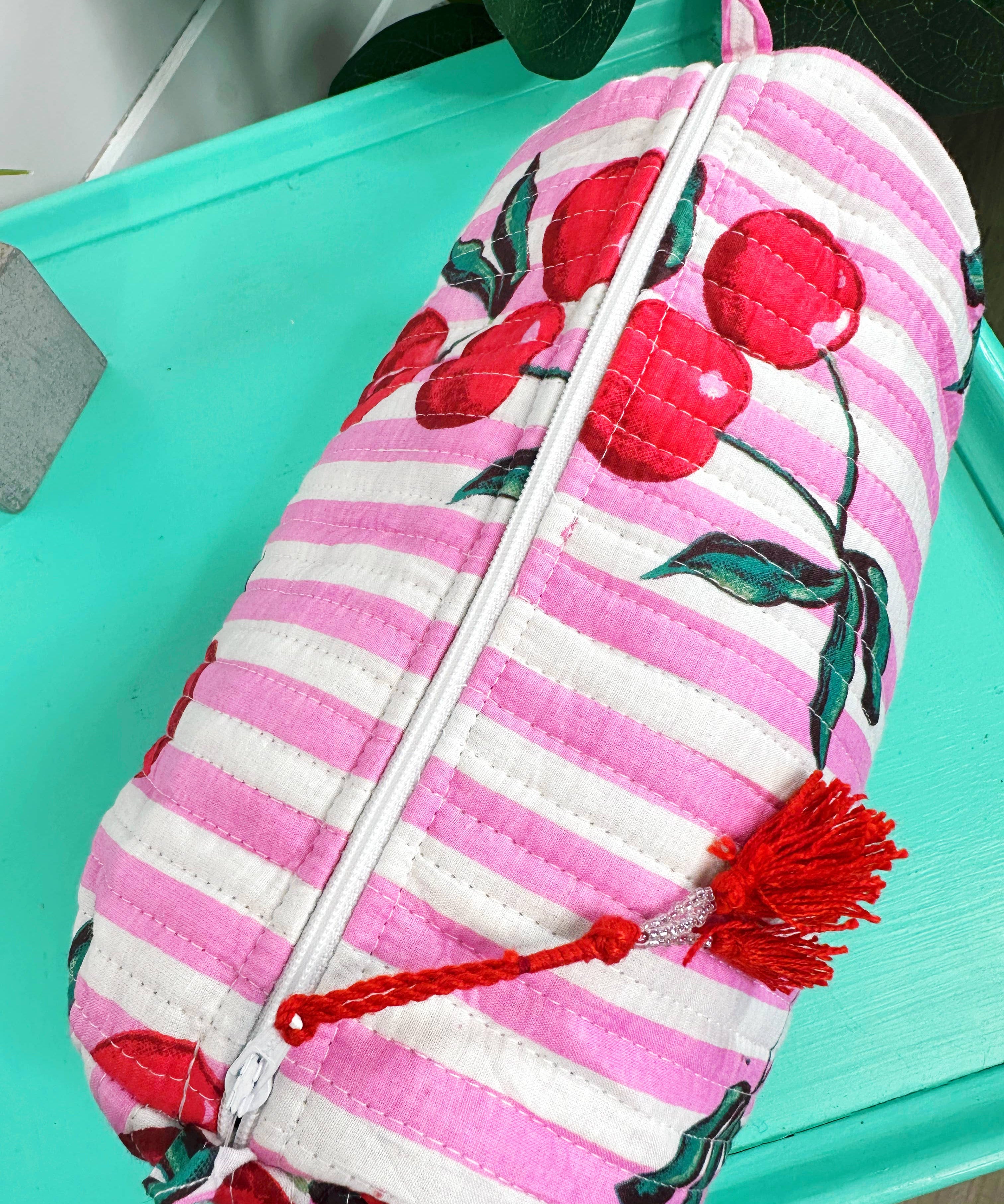 Cherry bag Reversible Tote bag/weekend bag