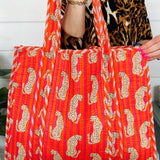 Fiery orange tiger bag