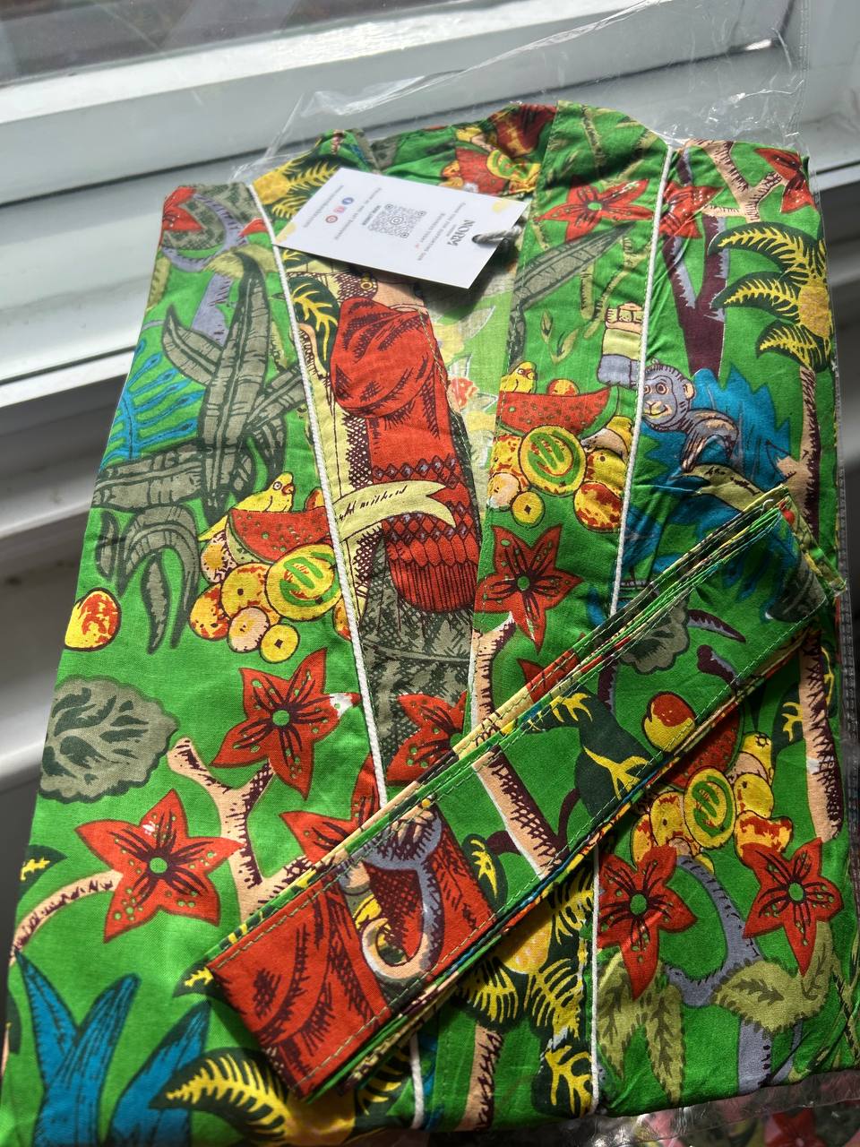 KIMONO ROBE WITH TIE MULTIPLE COLORS