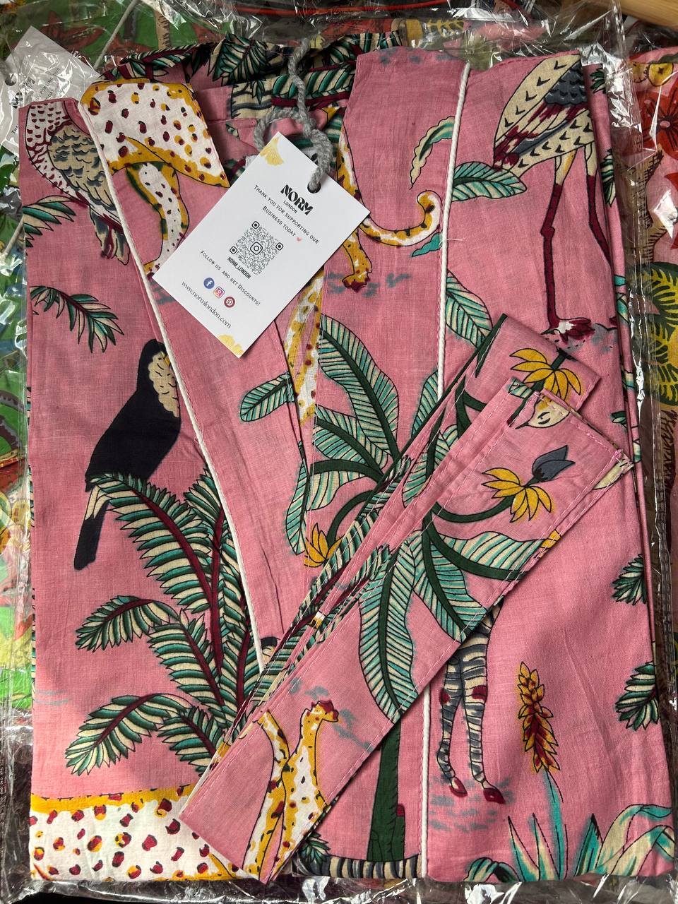 KIMONO ROBE WITH TIE MULTIPLE COLORS
