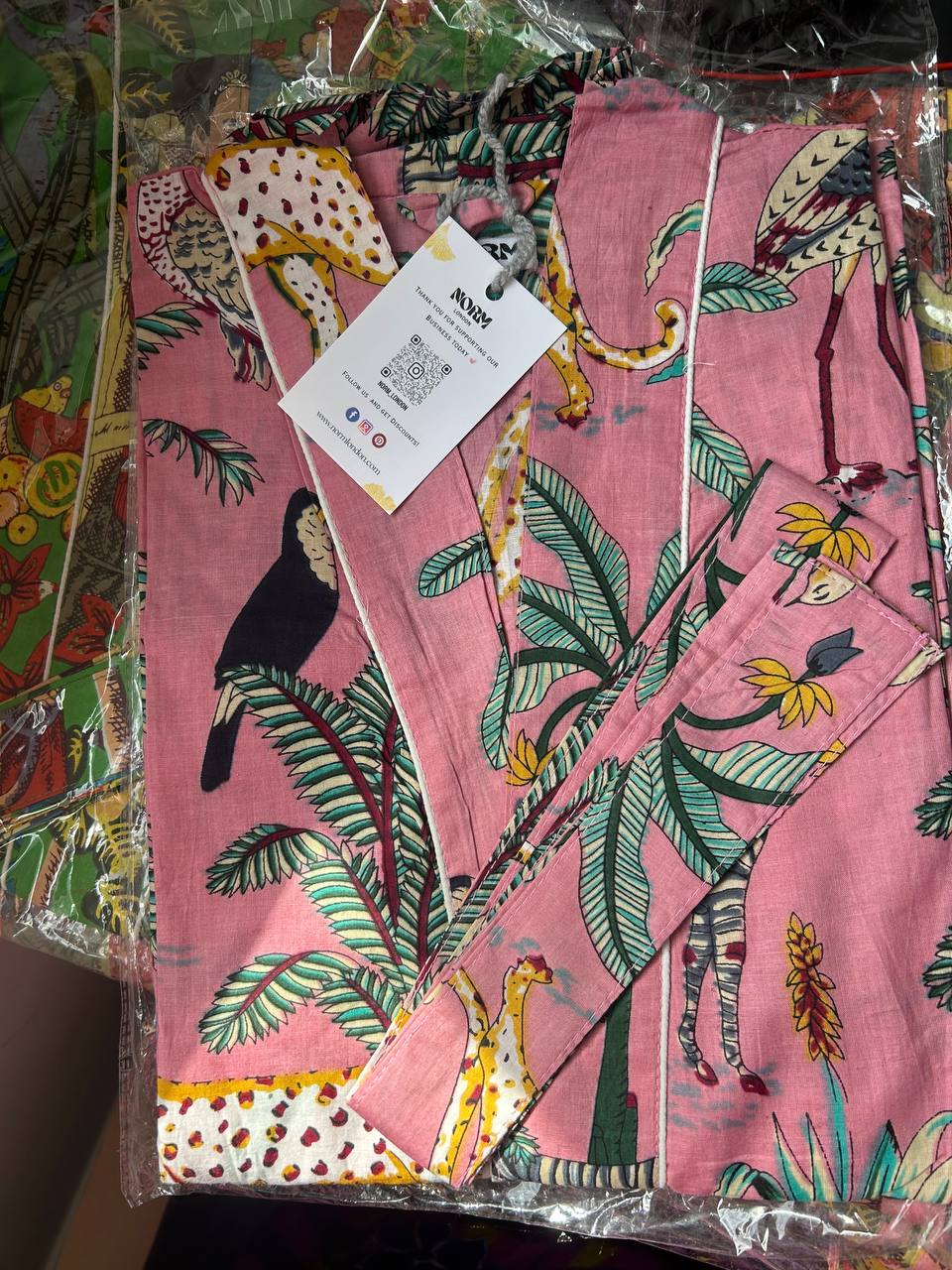 KIMONO ROBE WITH TIE MULTIPLE COLORS