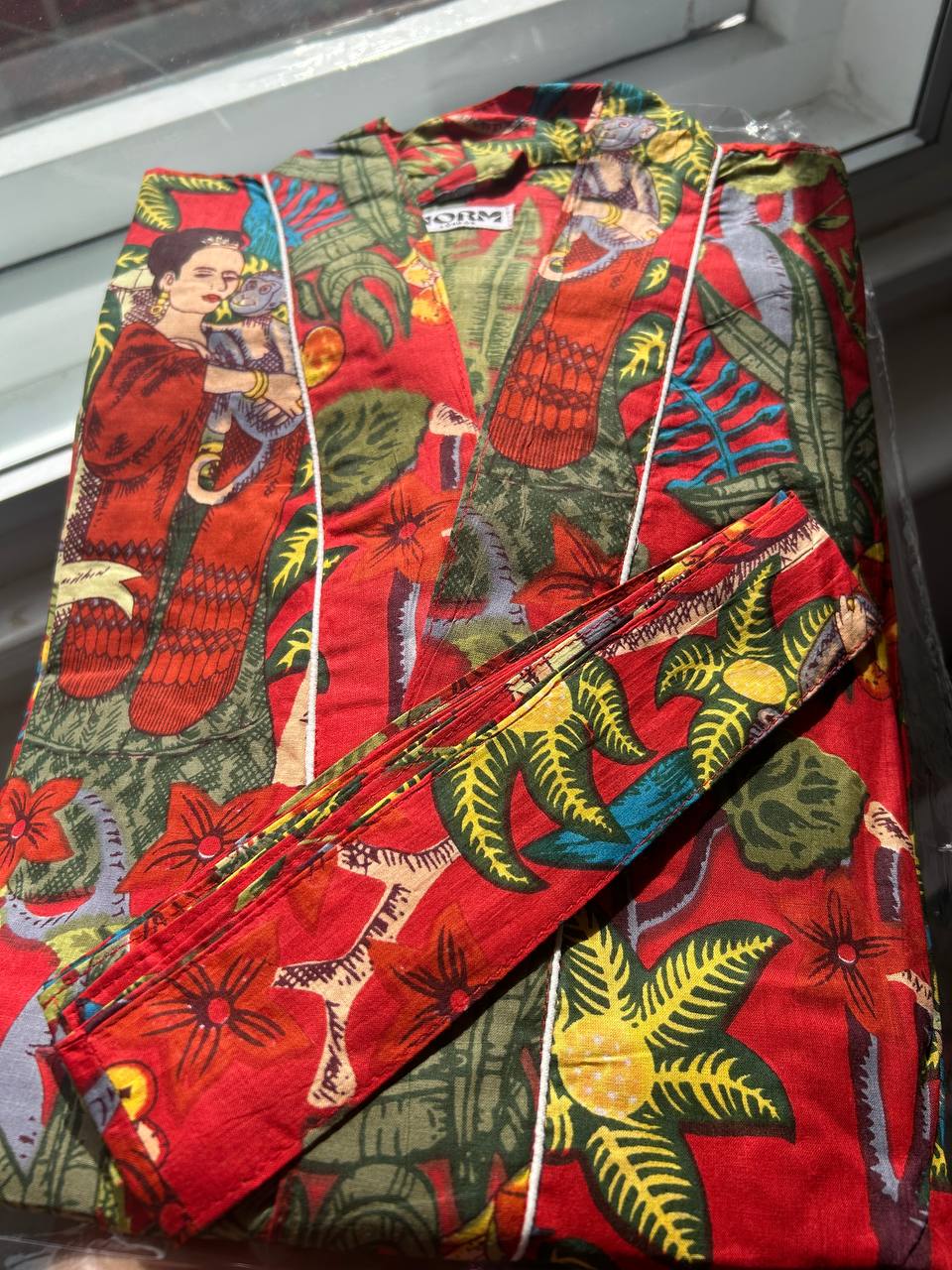 KIMONO ROBE WITH TIE MULTIPLE COLORS