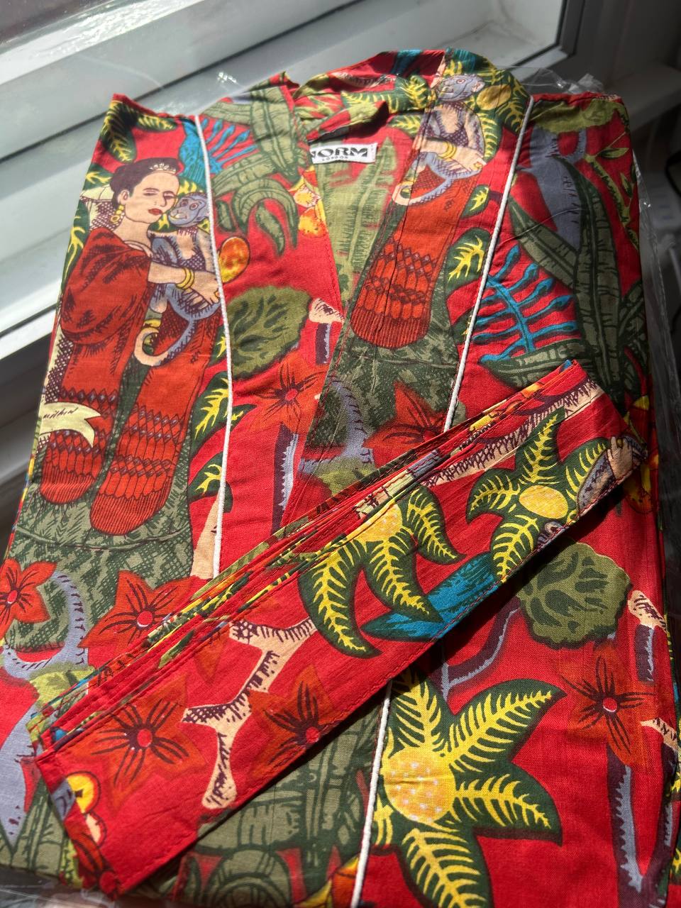 KIMONO ROBE WITH TIE MULTIPLE COLORS