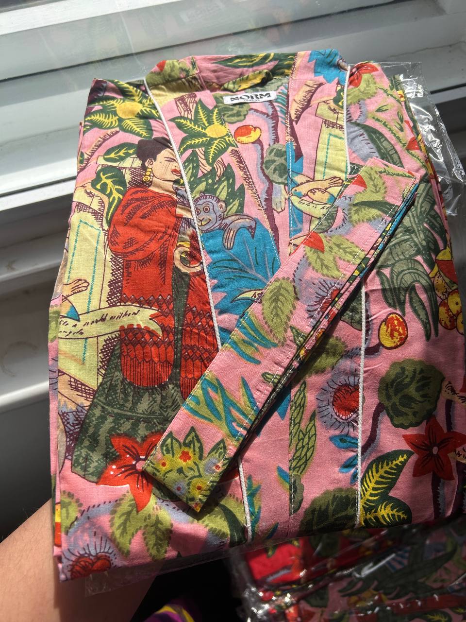 KIMONO ROBE WITH TIE MULTIPLE COLORS