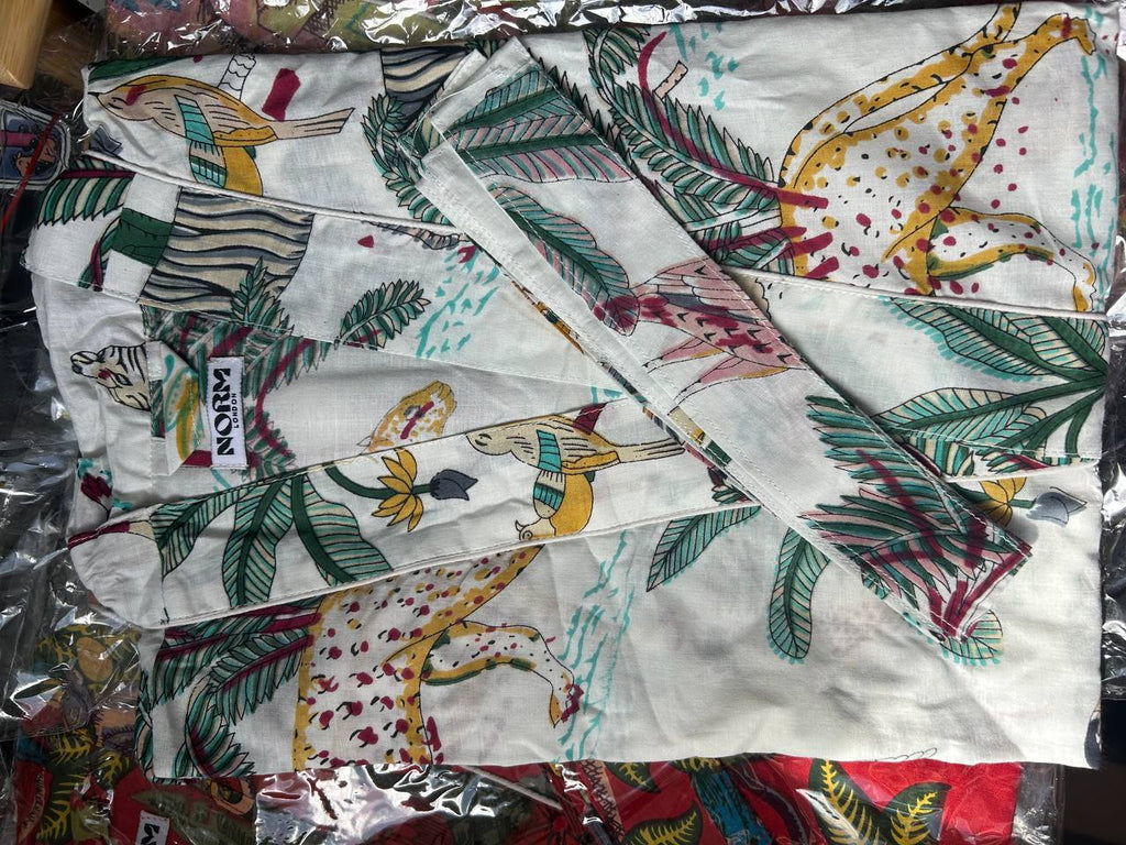 KIMONO ROBE WITH TIE MULTIPLE COLORS