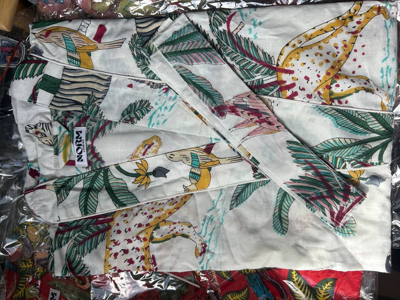 KIMONO ROBE WITH TIE MULTIPLE COLORS