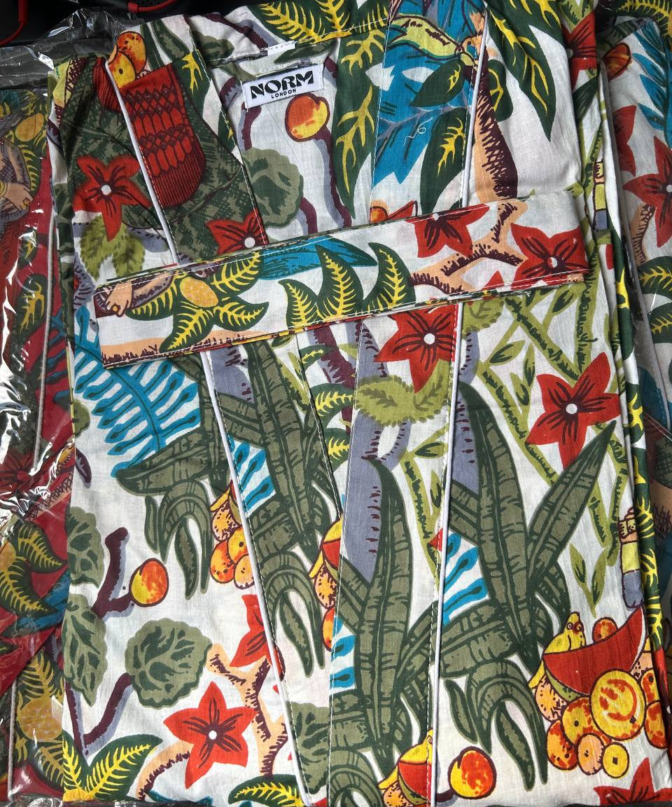 KIMONO ROBE WITH TIE MULTIPLE COLORS