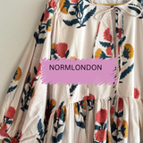 Cream roses summer dress