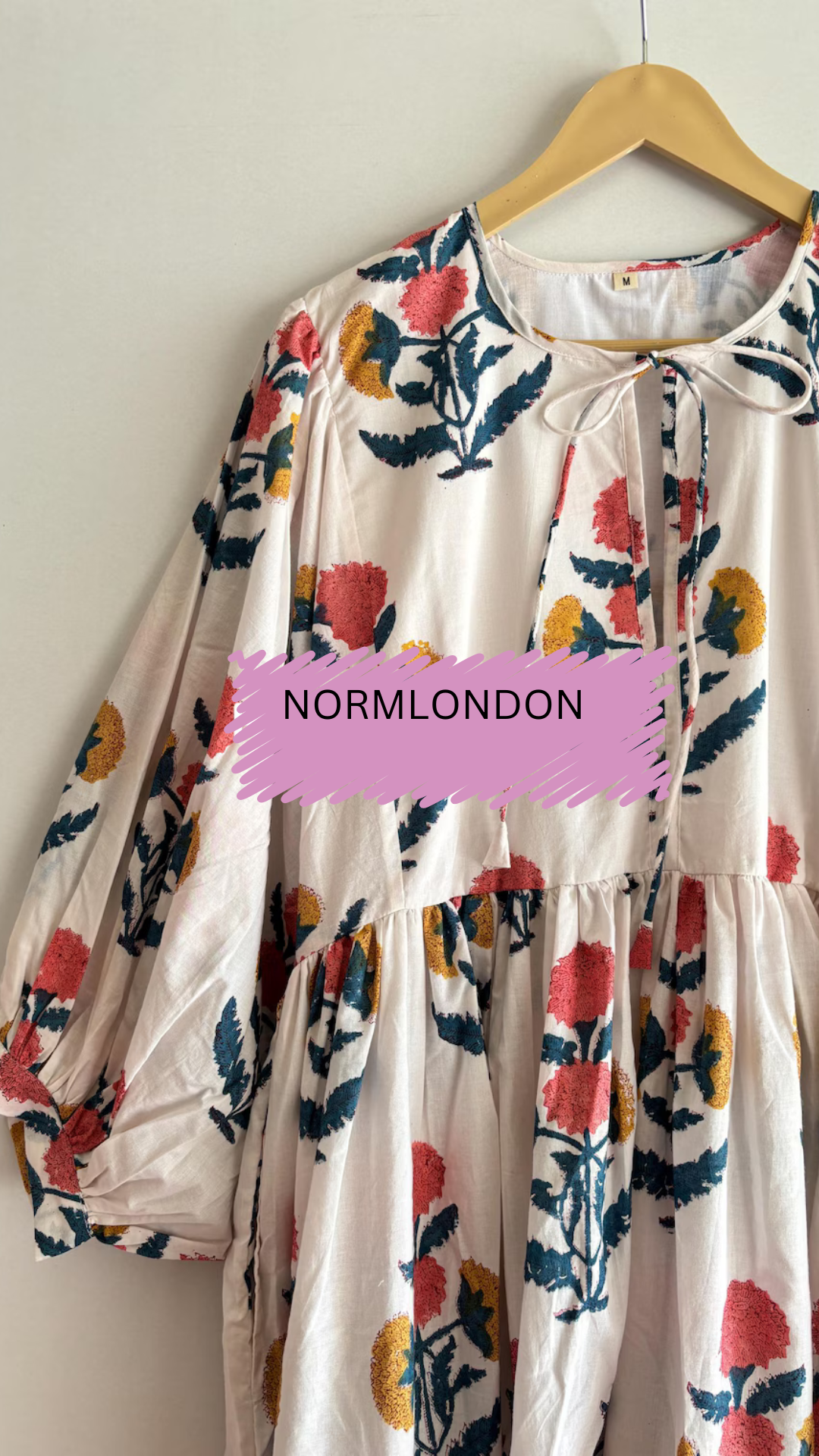 Cream roses summer dress