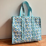 Blue Strawberry Tote Bag