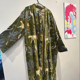 Jungle Print Velvet Robe