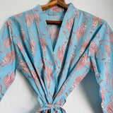 Tiger Print Cotton Robe