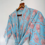 Tiger Print Cotton Robe