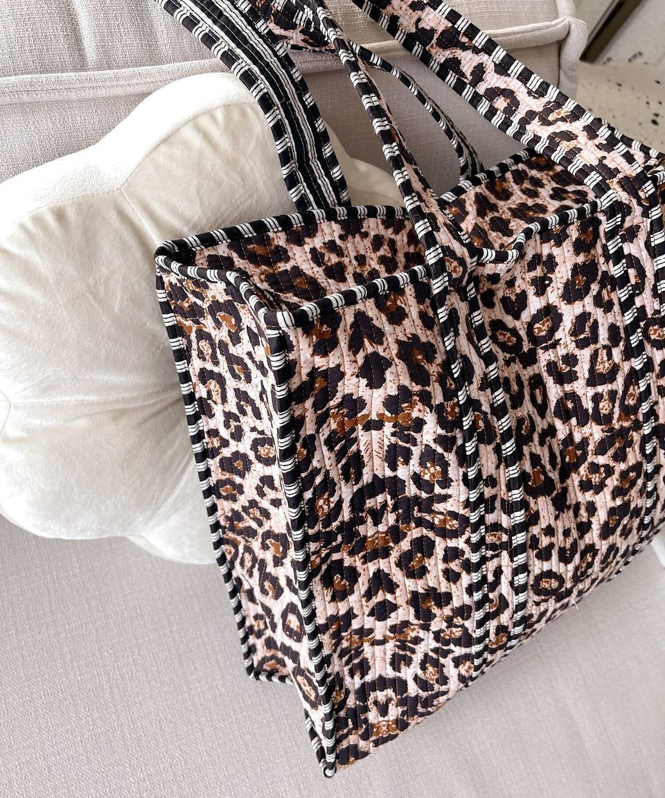orange tiger bag Reversible Tote bag/weekend bag