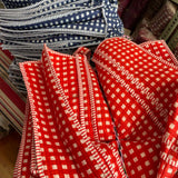 Red Checkered Reversible Tote bag