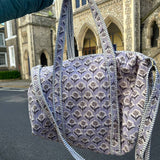 Powder Blue Duffle Bag