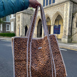 Leopard Print Reversible Bag