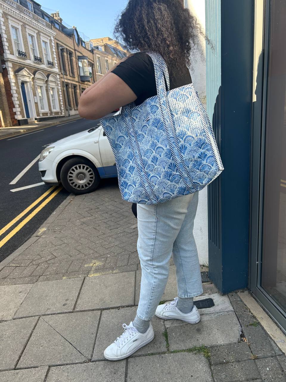 SHELL RANGE bag Reversible Tote bag/weekend bag