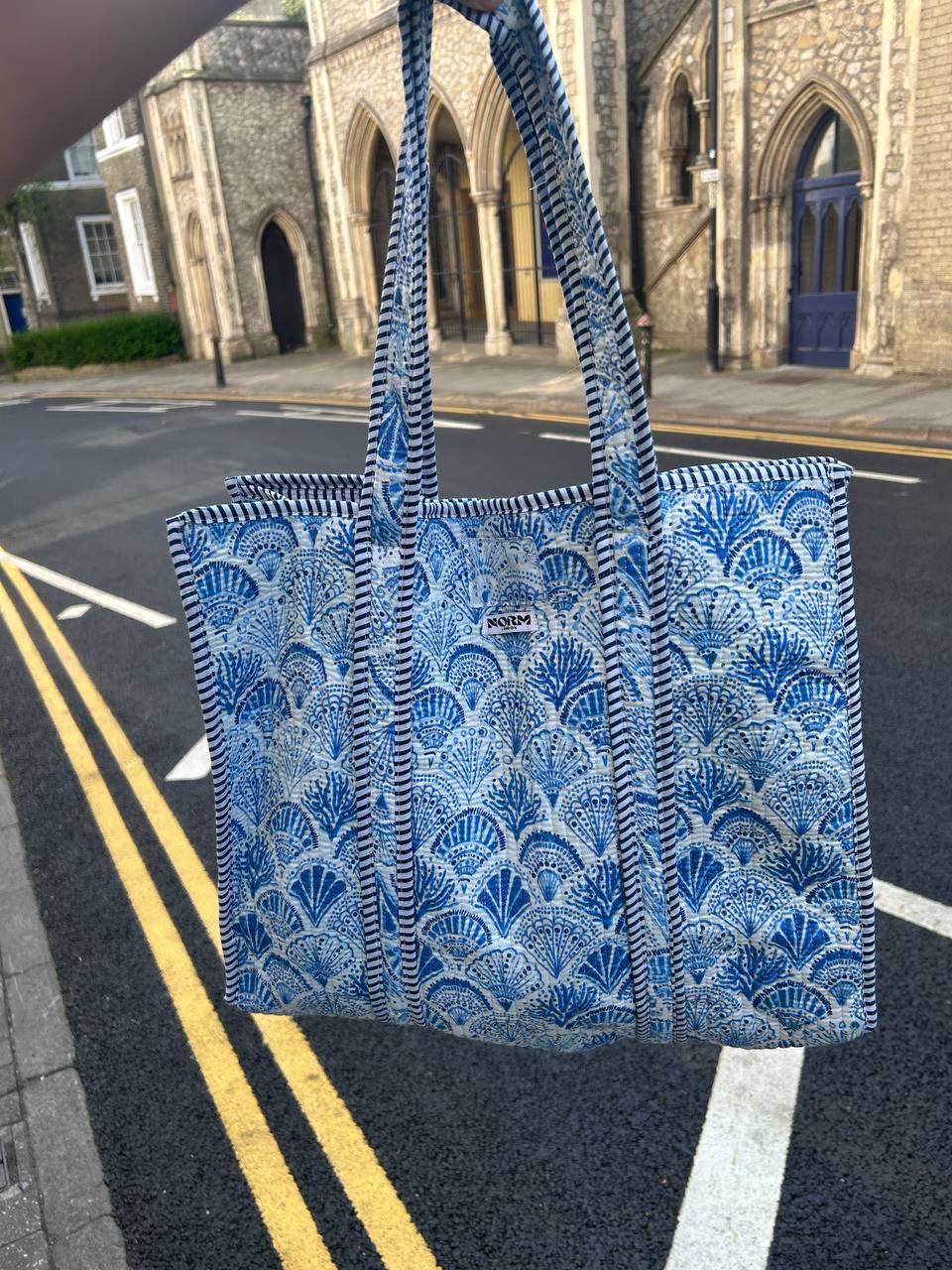 SHELL RANGE bag Reversible Tote bag/weekend bag
