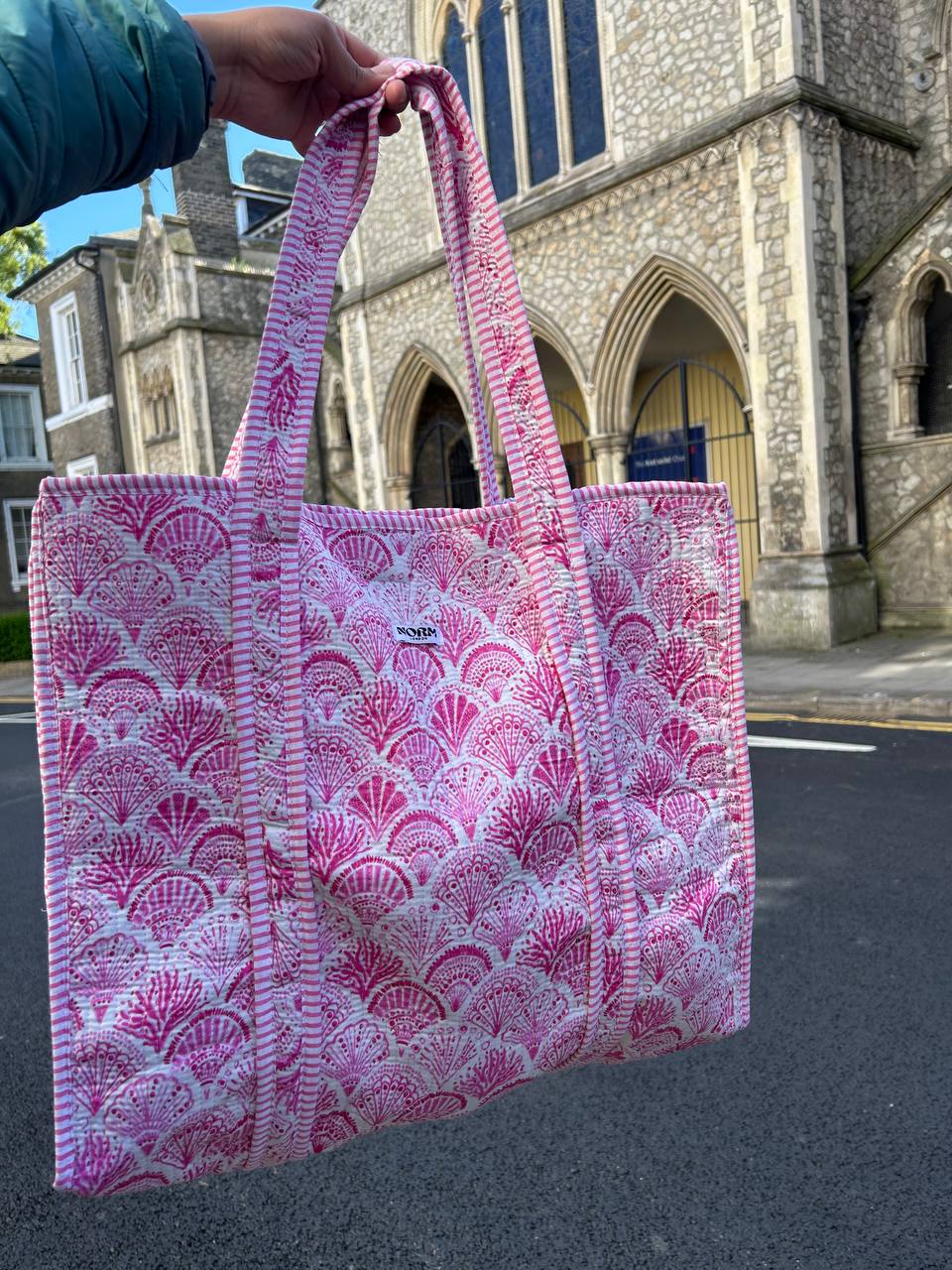 SHELL RANGE bag Reversible Tote bag/weekend bag
