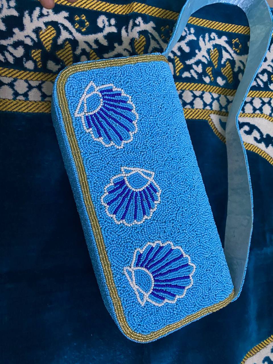 Sea shell beaded bags