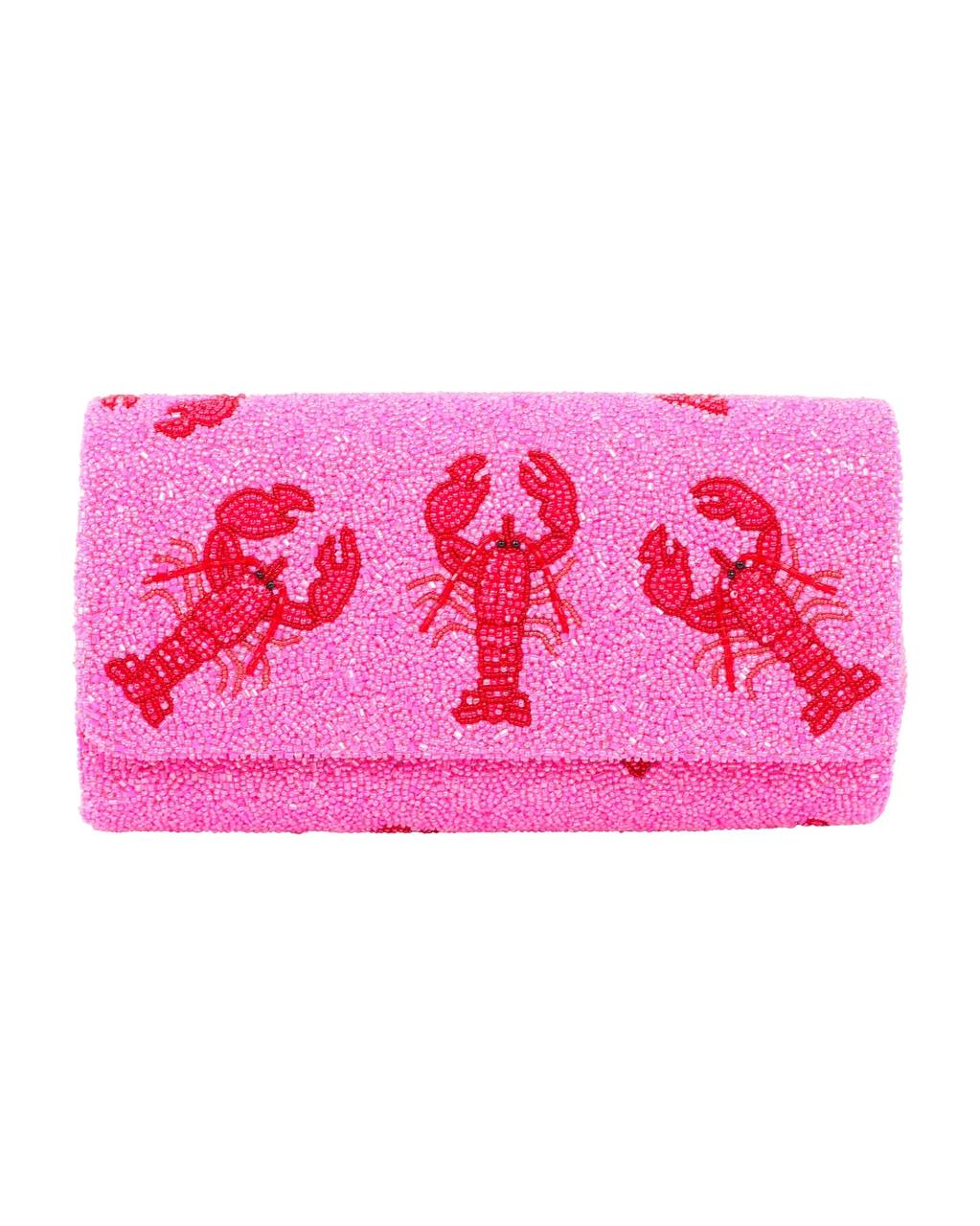 Pink lobster beaded Bags