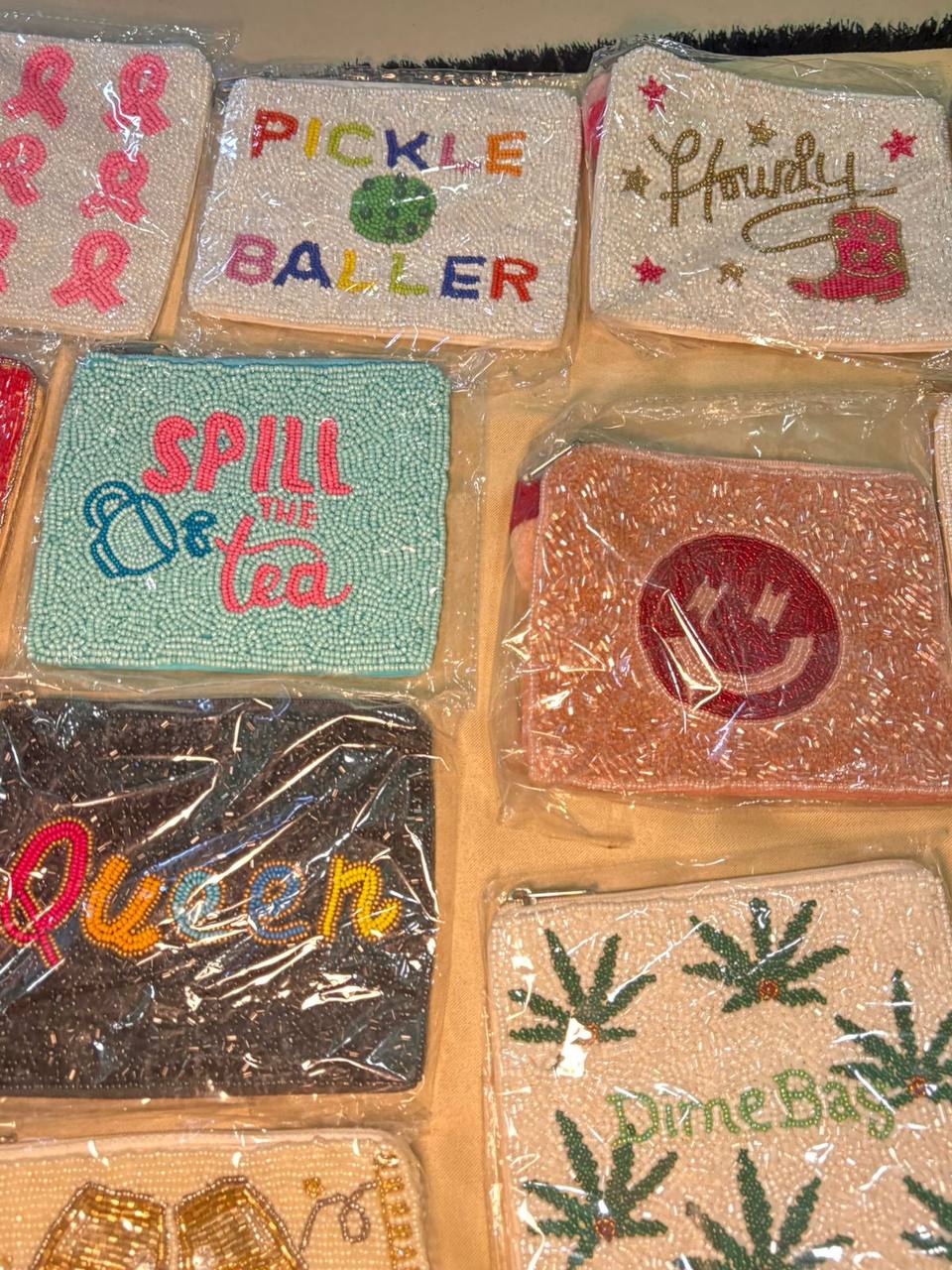 Beaded purse