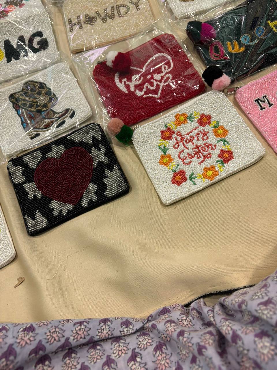 Beaded purse